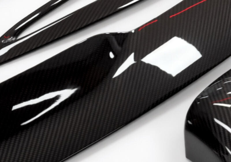 Piezas carbono interior de vehículos